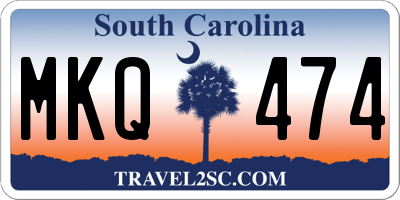 SC license plate MKQ474