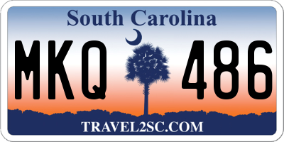 SC license plate MKQ486