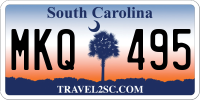 SC license plate MKQ495