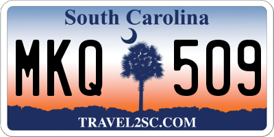 SC license plate MKQ509