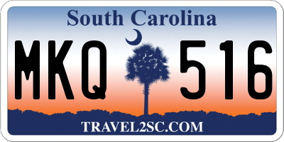 SC license plate MKQ516