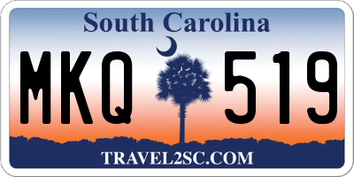 SC license plate MKQ519