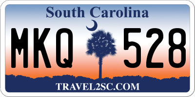 SC license plate MKQ528