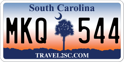 SC license plate MKQ544