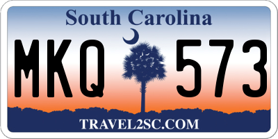 SC license plate MKQ573
