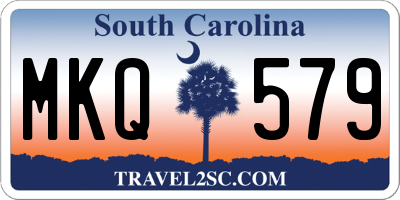 SC license plate MKQ579