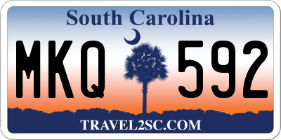 SC license plate MKQ592