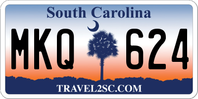 SC license plate MKQ624
