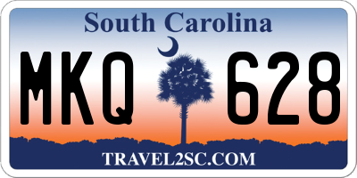 SC license plate MKQ628