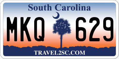 SC license plate MKQ629