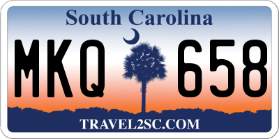 SC license plate MKQ658