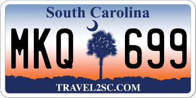 SC license plate MKQ699