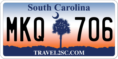 SC license plate MKQ706
