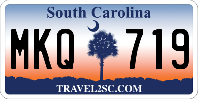 SC license plate MKQ719