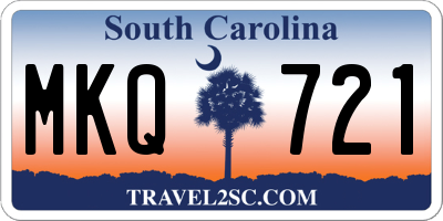 SC license plate MKQ721