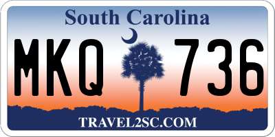 SC license plate MKQ736