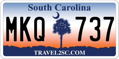SC license plate MKQ737
