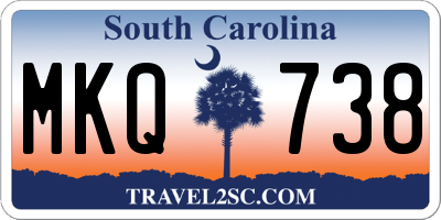 SC license plate MKQ738