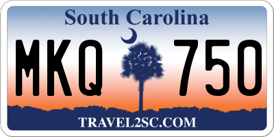 SC license plate MKQ750
