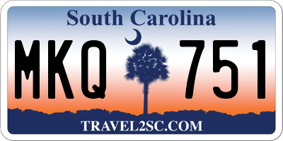 SC license plate MKQ751