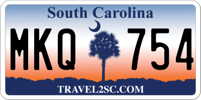 SC license plate MKQ754