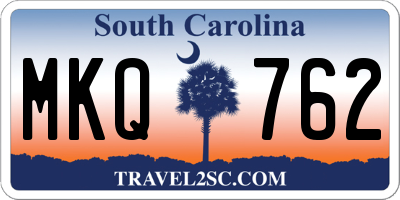 SC license plate MKQ762