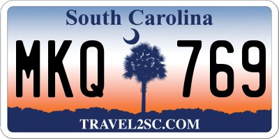 SC license plate MKQ769