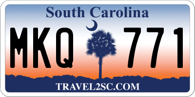SC license plate MKQ771