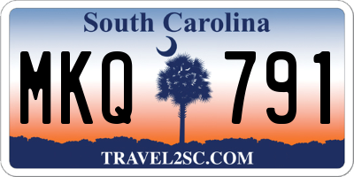 SC license plate MKQ791