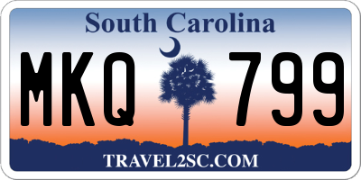 SC license plate MKQ799