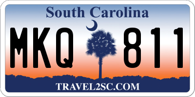 SC license plate MKQ811