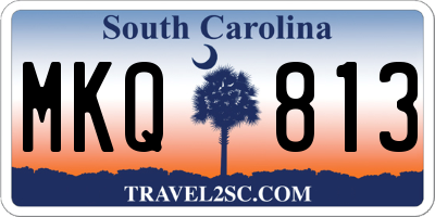 SC license plate MKQ813