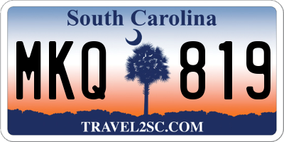 SC license plate MKQ819