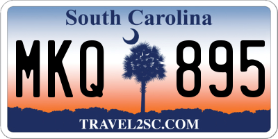 SC license plate MKQ895