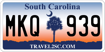 SC license plate MKQ939