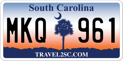 SC license plate MKQ961