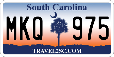 SC license plate MKQ975