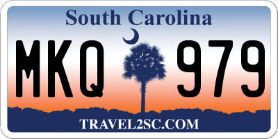SC license plate MKQ979