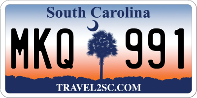 SC license plate MKQ991