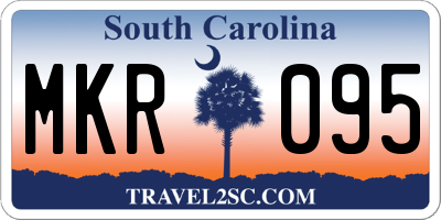 SC license plate MKR095