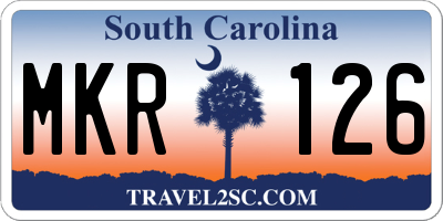 SC license plate MKR126