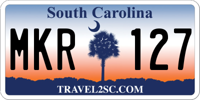 SC license plate MKR127