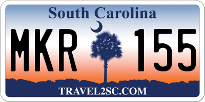 SC license plate MKR155