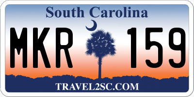 SC license plate MKR159