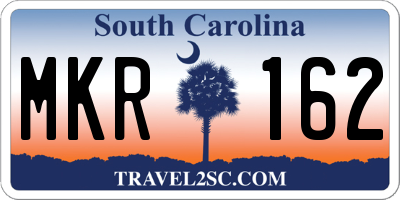 SC license plate MKR162