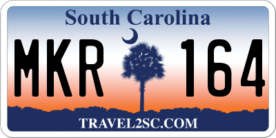 SC license plate MKR164