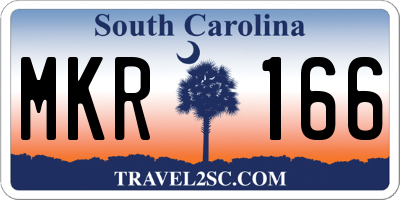 SC license plate MKR166