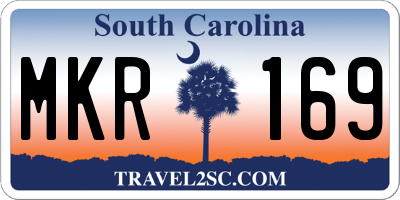 SC license plate MKR169