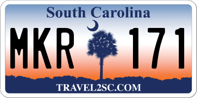 SC license plate MKR171