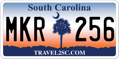 SC license plate MKR256